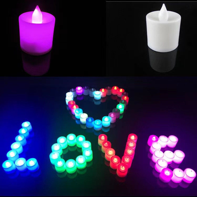 24 Pcs Battery Operated LED Candle Lights Flameless Romantic Candles Lamp for Valentine Day Wedding Birthday Party Christmas Decor